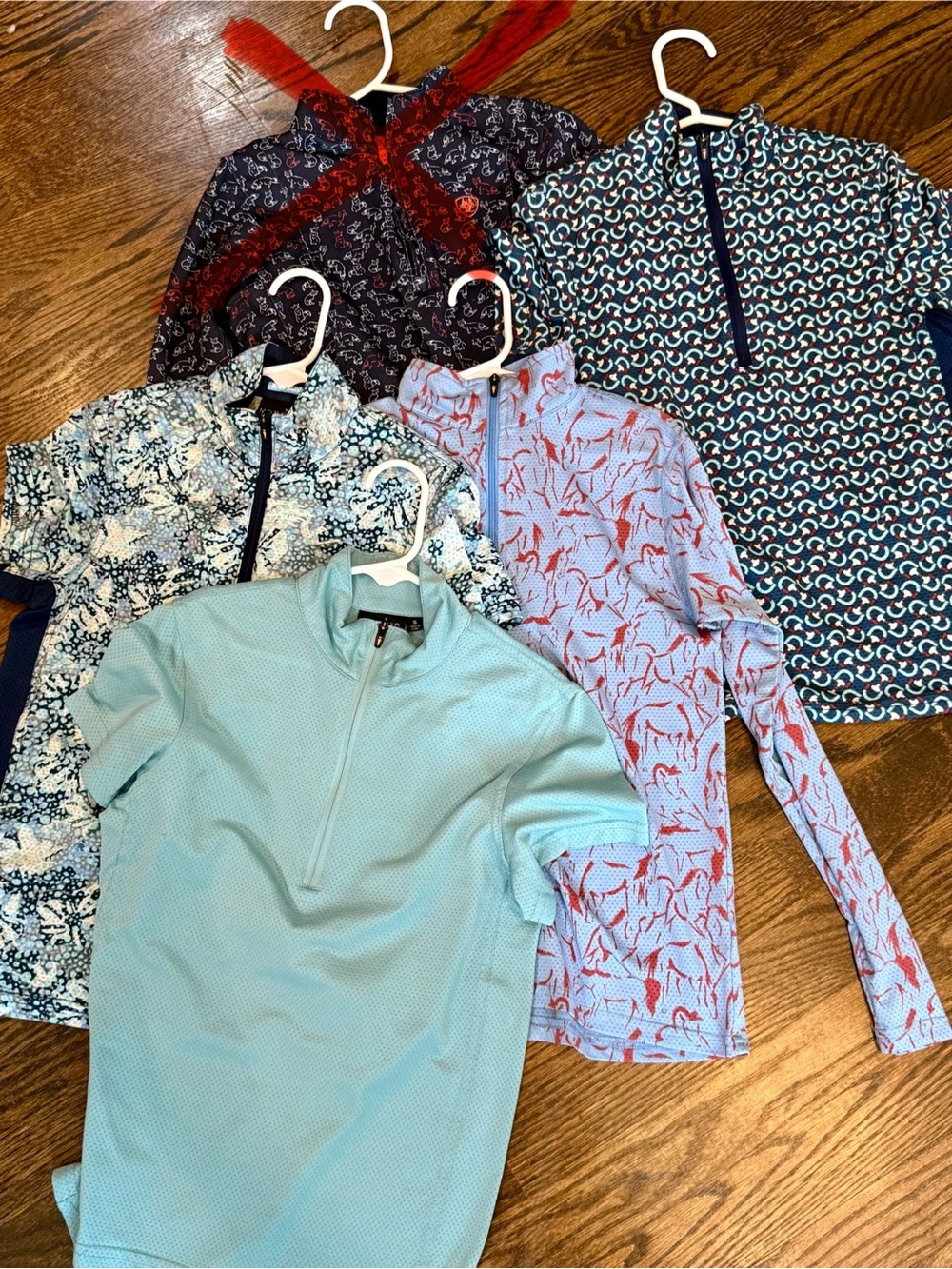 4 Bundle Kerrits Riding Equestrian Shirts size Small Girls S